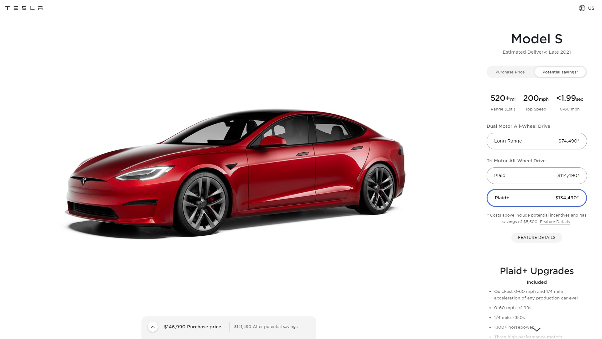 Prezzo Nuova Tesla Model S Autonext