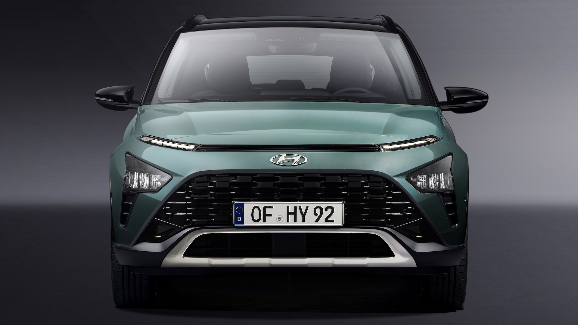 Frontale nuovo suv Hyundai Bayon 2021