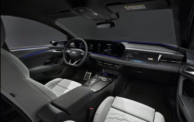 Interno nuova Audi A6 e tron Avant