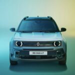 Foto frontale nuova Renault 4E Tech Electric