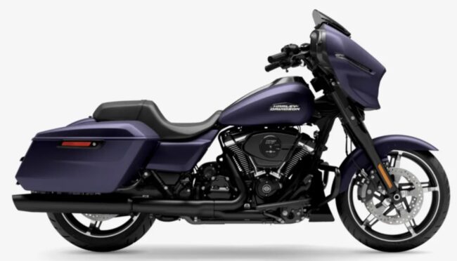 Nuova Harley Davidson Street Glide 2025 Purple Abyss Denim con black trim